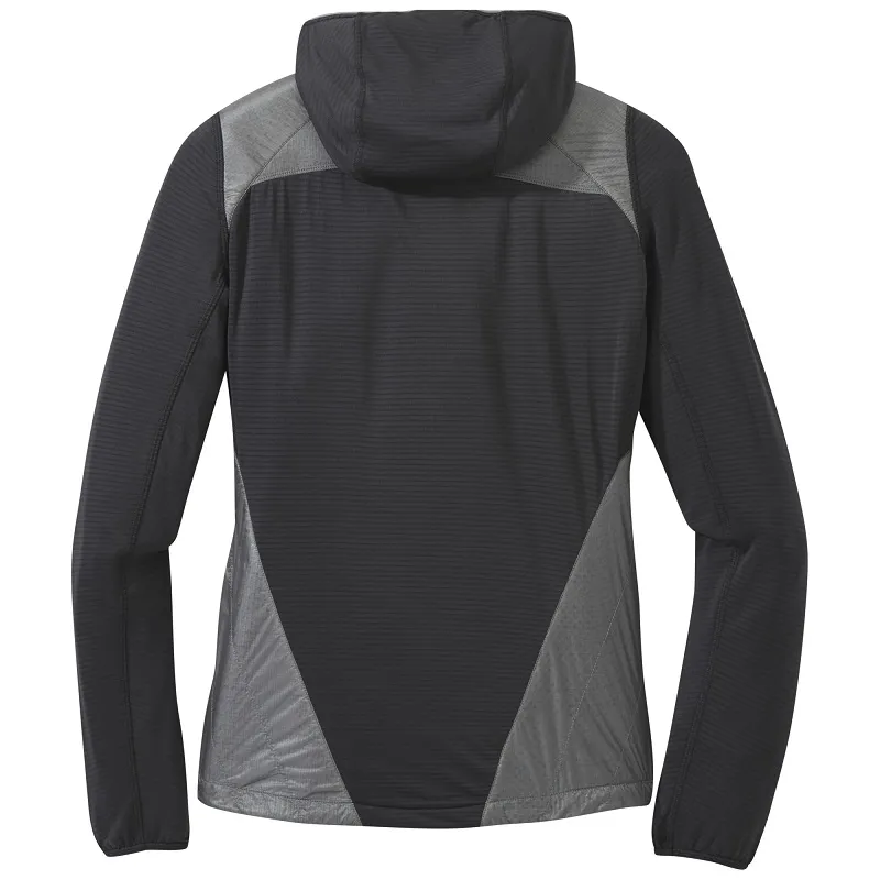 Outdoor Research Womens Vigor Hybrid Hooded Jacket Storm/Light Pewter-1